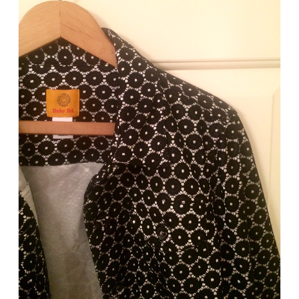 Ruby Rd. Black And White Jacket - image 1